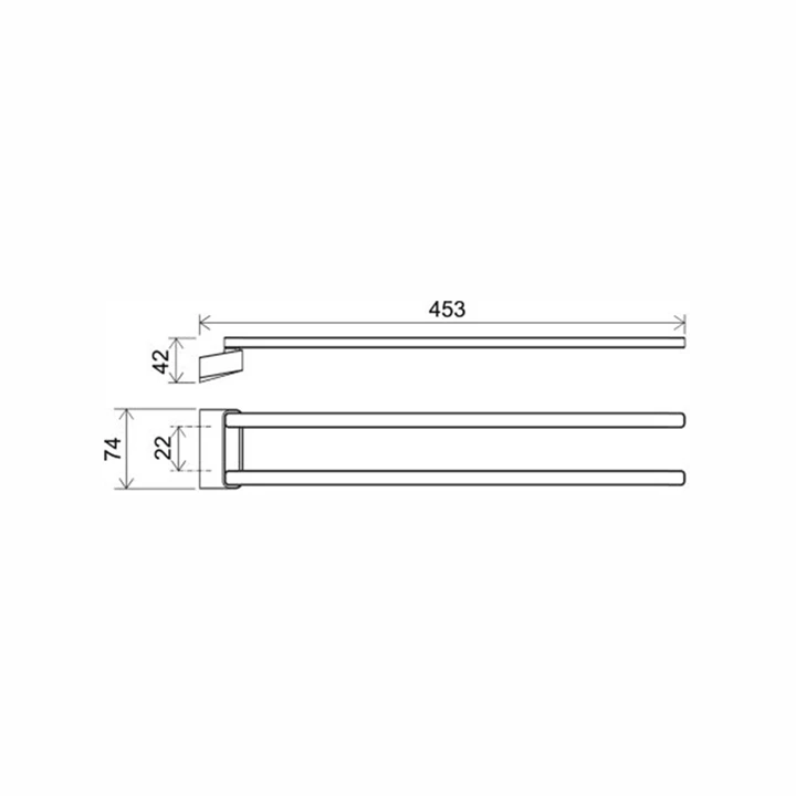 Ravak TD 340 Elfordítható tötölközőtartó X07P328