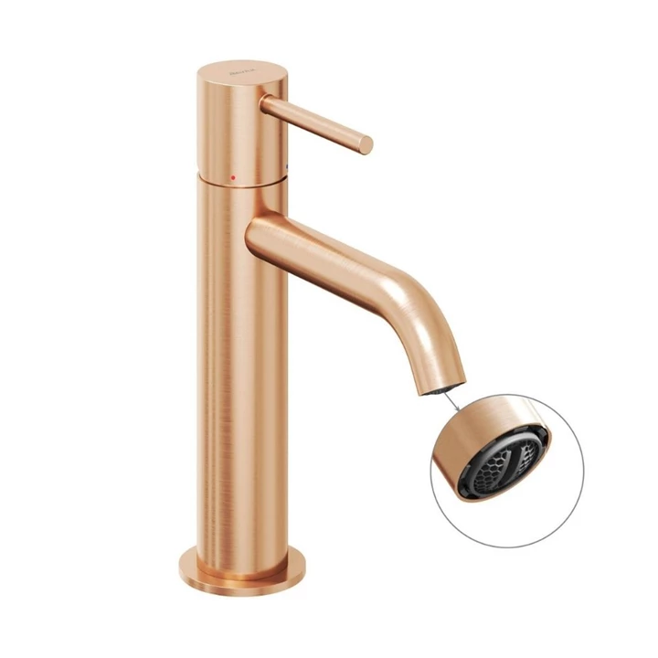 Ravak Espirit álló mosdócsaptelep 190 mm leeresztő nélkül ES 012.60RGB, Rose Gold X070347 Ravak Espirit álló mosdócsaptelep 190 mm leeresztő nélkül ES 012.60RGB, Rose Gold X070347