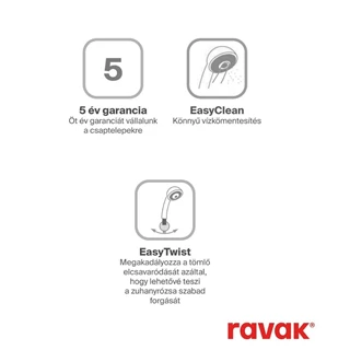 Ravak Espirit falba süllyesztett kádcsaptelep belső egységgel, matt fekete X070277 Ravak Espirit falba süllyesztett kádcsaptelep belső egységgel, matt fekete X070277