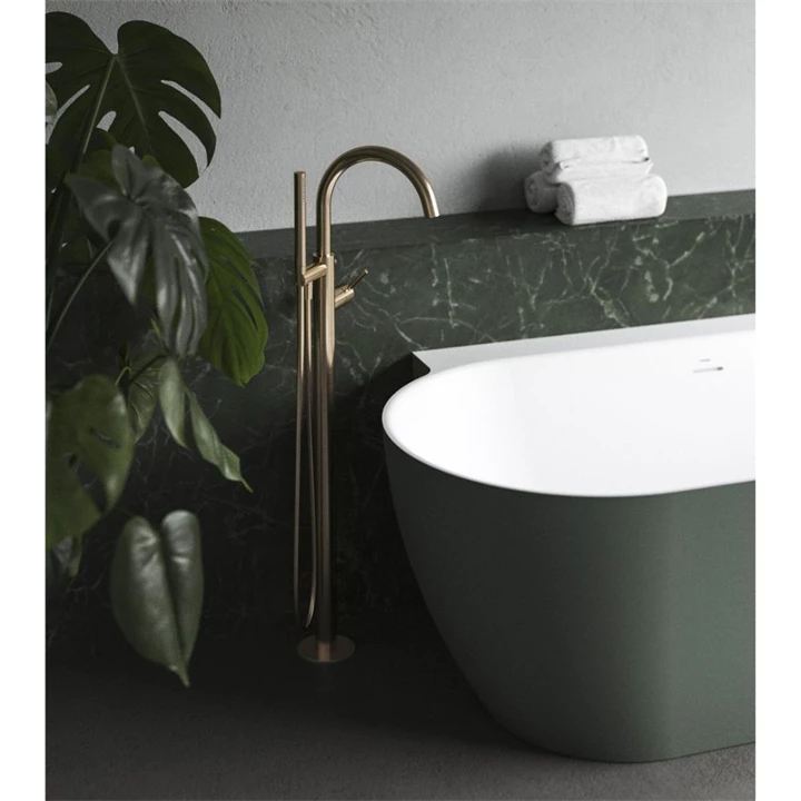 Ravak Espirit padlón álló kádcsaptelep szettel, Rose Gold X070503 Ravak Espirit padlón álló kádcsaptelep szettel, Rose Gold X070503