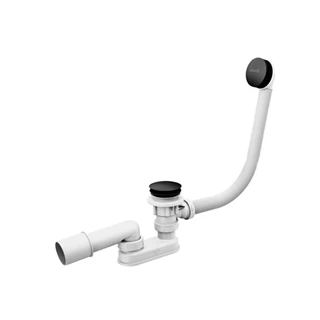 Ravak Kád le/túlfolyószett 570 ClickClack fekete, kerek kivitellel X01746