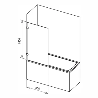 Ravak Kádparaván BVS1-80 króm + Transparent 7U840A00Z1