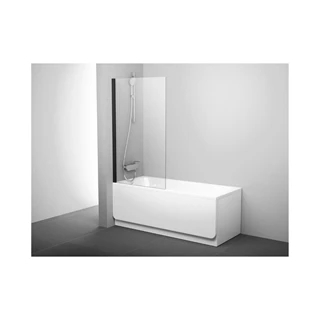 Ravak Pivot - Kádparaván, 800x1400 mm, fekete/tiszta üveg 79840300Z1