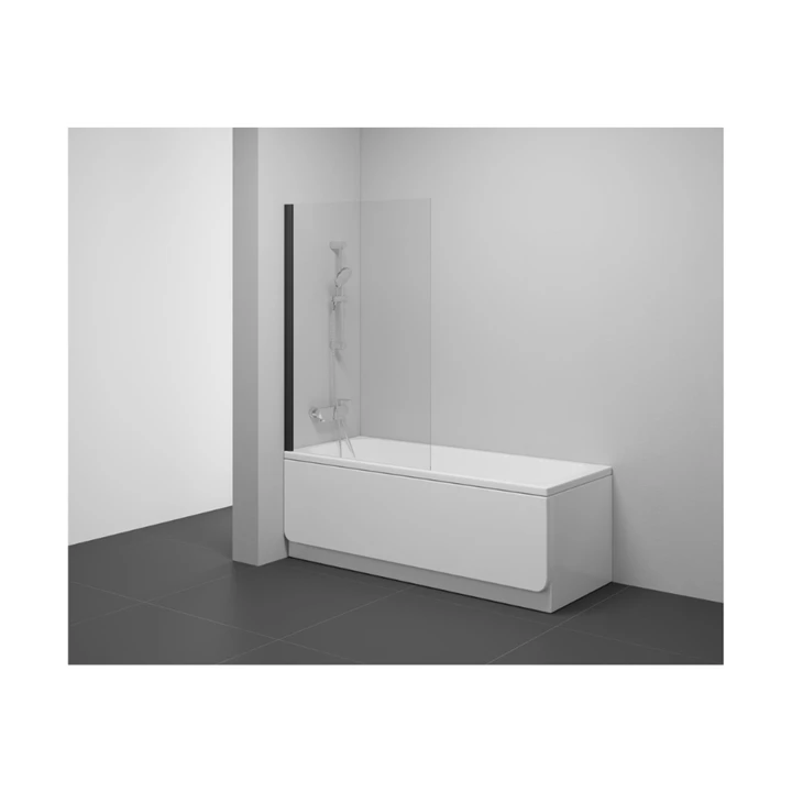 Ravak Pivot - Kádparaván, 800x1400 mm, fekete/tiszta üveg 79840300Z1