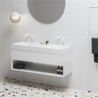 Ravak Lite 120 duplamosdó, túlfolyó és csaptelep furat nélkül XJX01312001 Ravak Lite 120 duplamosdó, túlfolyó és csaptelep furat nélkül XJX01312001