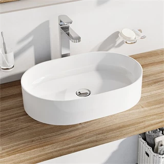 Ravak Mosdó Ceramic 550 O Slim, kerámia, fehér XJX01155001 Ravak Mosdó Ceramic 550 O Slim, kerámia, fehér XJX01155001