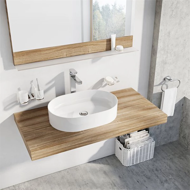 Ravak Mosdó Ceramic 550 O Slim, kerámia, fehér XJX01155001 Ravak Mosdó Ceramic 550 O Slim, kerámia, fehér XJX01155001