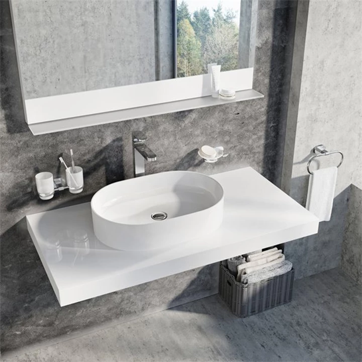 Ravak Mosdó Ceramic 550 O Slim, kerámia, fehér XJX01155001 Ravak Mosdó Ceramic 550 O Slim, kerámia, fehér XJX01155001
