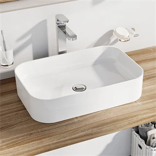 Ravak Mosdó Ceramic 550 R Slim, kerámia, fehér XJX01155002 Ravak Mosdó Ceramic 550 R Slim, kerámia, fehér XJX01155002
