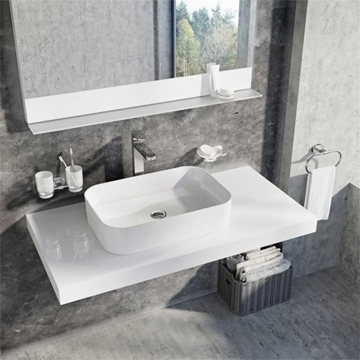 Ravak Mosdó Ceramic 550 R Slim, kerámia, fehér XJX01155002 Ravak Mosdó Ceramic 550 R Slim, kerámia, fehér XJX01155002