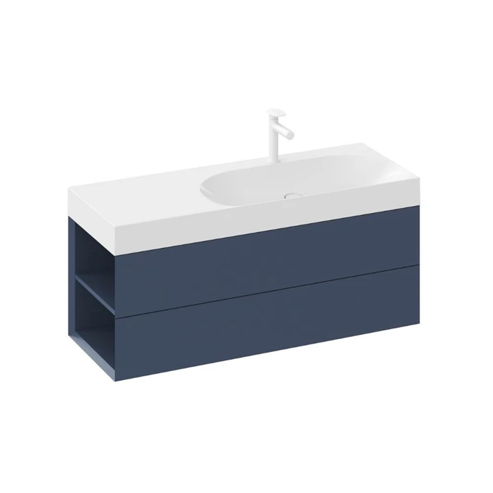 Ravak SD Lite 120 B/J fürdőszobai szekrény mosdó, deepsea blue, balos X000001881