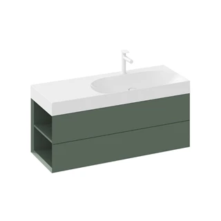 Ravak SD Lite 120 B/J fürdőszobai szekrény mosdó, grey green, balos X000001882