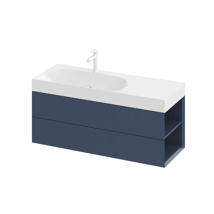 Ravak SD Lite 120 B/J fürdőszobai szekrény mosdó, deepsea blue, jobbos X000001893