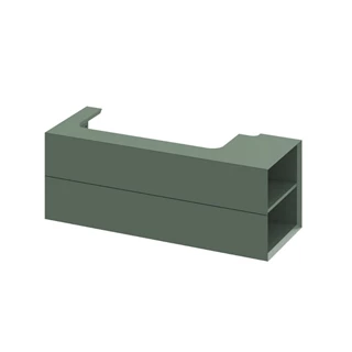 Ravak SD Lite 120 B/J fürdőszobai szekrény mosdó, grey green, jobbos X000001894