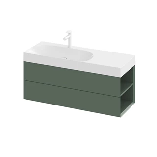 Ravak SD Lite 120 B/J fürdőszobai szekrény mosdó, grey green, jobbos X000001894