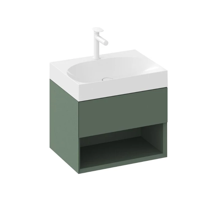 Ravak SD Lite 60 fürdőszobai szekrény mosdó, grey green X000001858