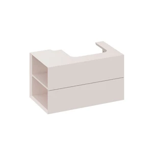 Ravak SD Lite 80 B/J fürdőszobai szekrény mosdó, alabaster pink, balos X000001878