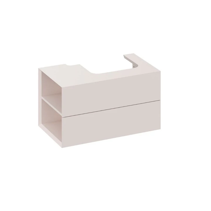 Ravak SD Lite 80 B/J fürdőszobai szekrény mosdó, alabaster pink, balos X000001878