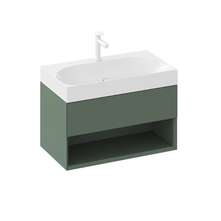 Ravak SD Lite 80 fürdőszobai szekrény mosdó, grey green X000001864