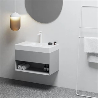 Ravak SD Lite 80 fürdőszobai szekrény mosdó, smokey grey X000001865