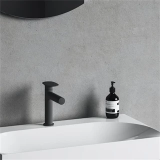 Ravak Spring SG 012.20BL álló mosdócsaptelep, 190mm, leeresztő nélkül, matt fekete X070542
