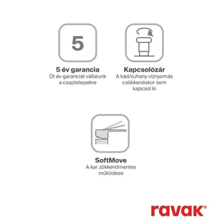 Ravak Spring SG 080.00CR.RB07A padlón álló kádcsaptelep, test nélkül, zuhanyszettel, króm X070537 Ravak Spring SG 080.00CR.RB07A padlón álló kádcsaptelep, test nélkül, zuhanyszettel, króm X070537