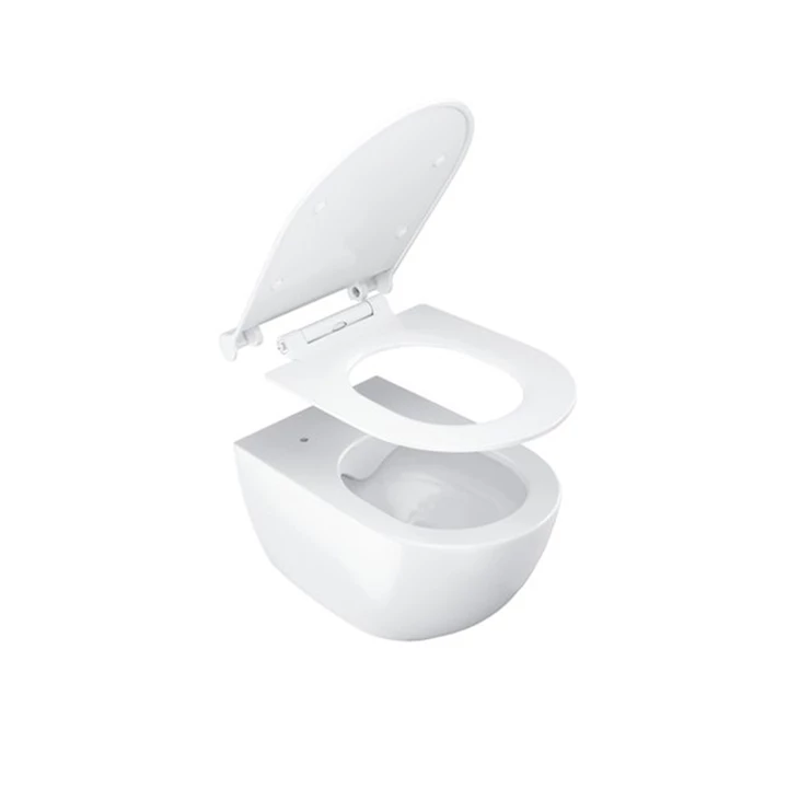 Ravak WC ülőke Uni króm, Slim, fehér X01550