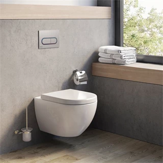 Ravak WC Uni króm, fali, fehér X01516 Ravak WC Uni króm, fali, fehér X01516