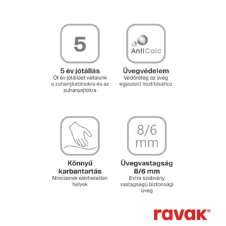 Ravak Matrix MSDPS 120x90 zuhanykabin bal krómhatású+transparent 0WLG7C00Z1