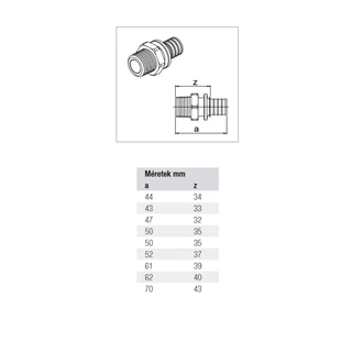 Rehau Rautherm menetes csatlakozó külső menettel 17-1/2" 12588171002 Rehau Rautherm menetes csatlakozó külső menettel 17-1/2" 12588171002