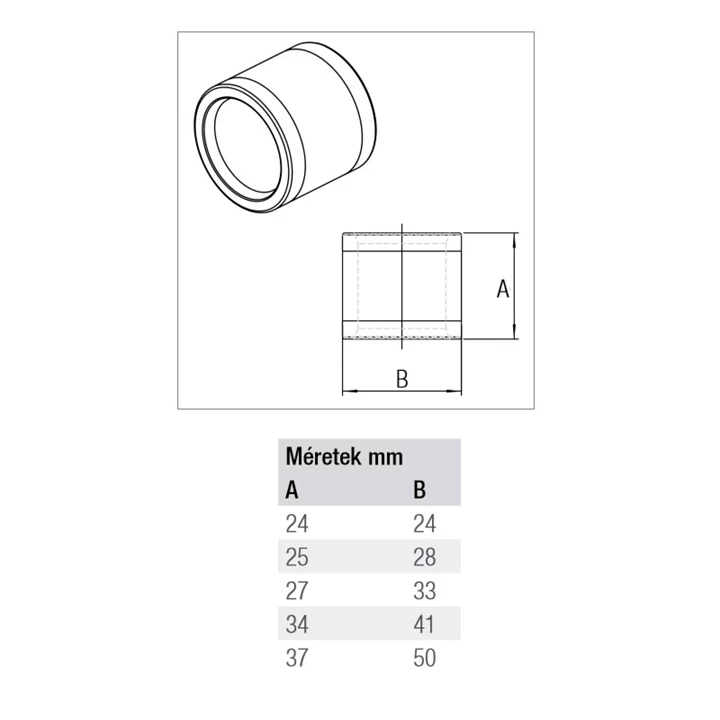 Rehau Rautitan PX toldóhüvely 16 11600011001