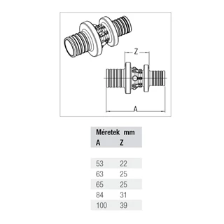 Rehau Rautitan PX szűkített csőtoldó idom 32-25 11600441001 Rehau Rautitan PX szűkített csőtoldó idom 32-25 11600441001
