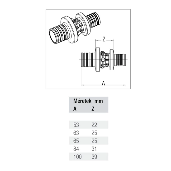 Rehau Rautitan PX szűkített csőtoldó idom 32-25 11600441001 Rehau Rautitan PX szűkített csőtoldó idom 32-25 11600441001