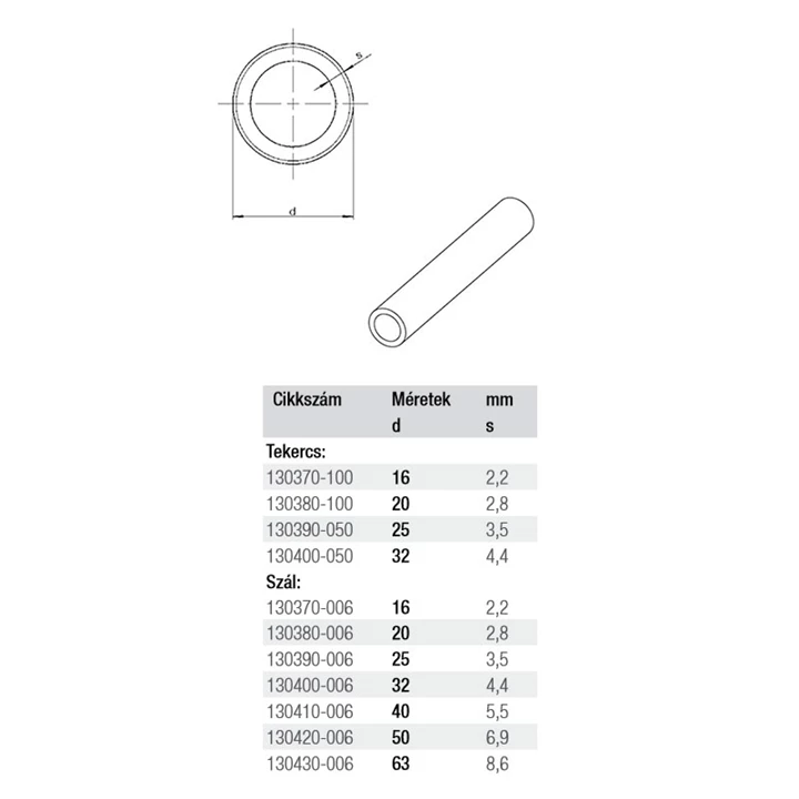 Rehau Rautitan univerzális flex cső 16 11303701100