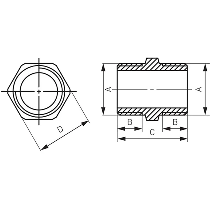 Ferro sárgaréz közcsavar 5/4" N06Z