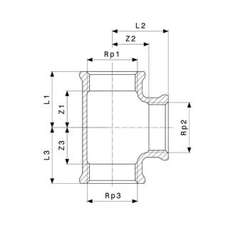 Viega réz T-idom 1/2" VG-264222