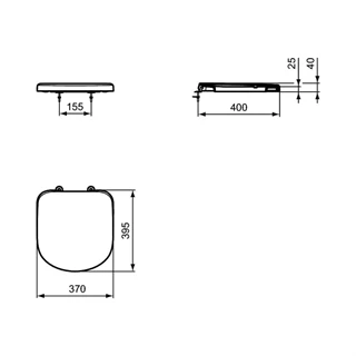 Roca WC hátsós lapos fehér H8231090000001