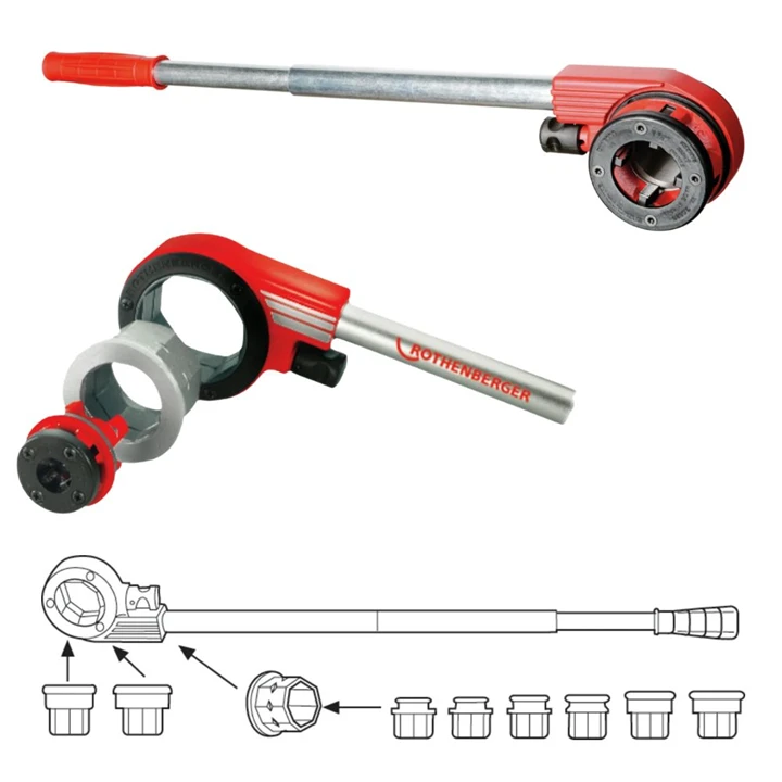 Rothenberger SUPER CUT készlet, BSPT R, 3/8–1.1/4" 070790X