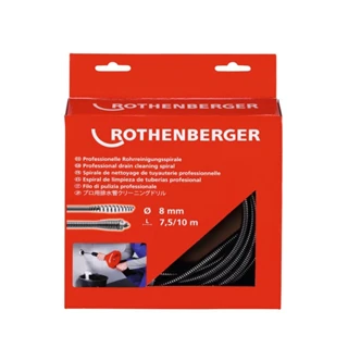 Rothenberger Spirál 8 mm x 7,5m szerszámcsatlakozással és acélmaggal 72425