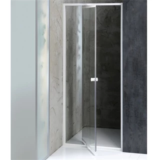 Sapho AQUALINE AMICO nyílóajtó fix résszel, 740-820x1850mm, fehér profil, transzparent üveg G70 Sapho AQUALINE AMICO nyílóajtó fix résszel, 740-820x1850mm, fehér profil, transzparent üveg G70