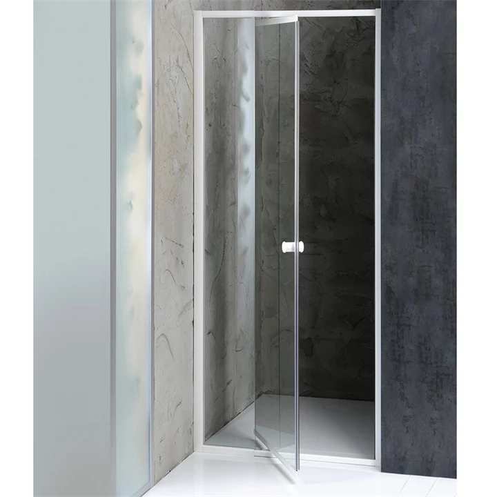 Sapho AQUALINE AMICO nyílóajtó fix résszel, 740-820x1850mm, fehér profil, transzparent üveg G70 Sapho AQUALINE AMICO nyílóajtó fix résszel, 740-820x1850mm, fehér profil, transzparent üveg G70