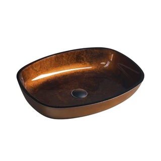 Sapho Beauty KVAORE üvegmosdó, 54x11x39,5 cm, réz TY223