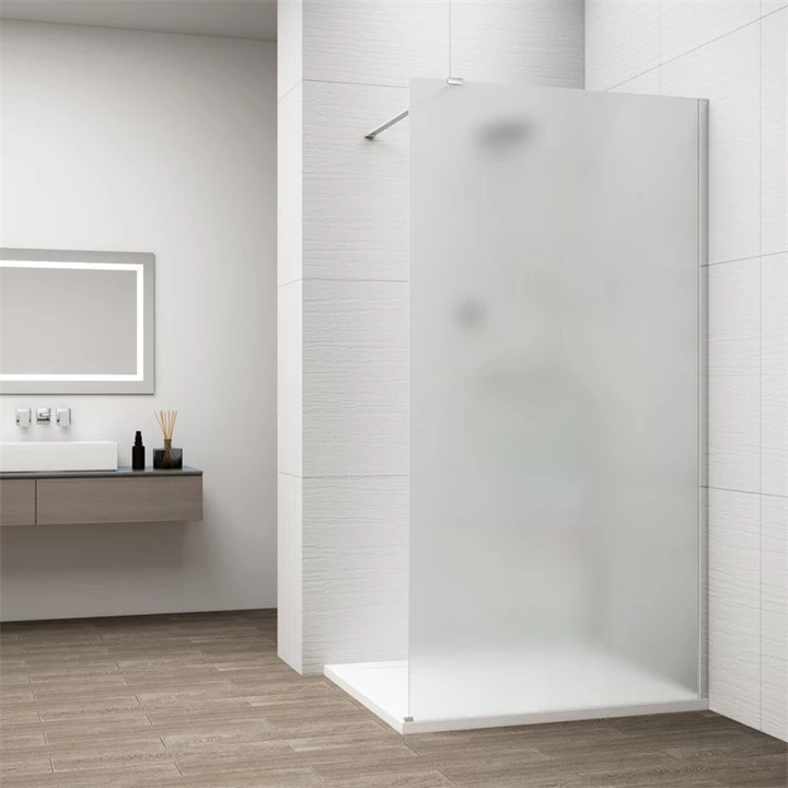 Sapho ESCA CHROME Walk-in zuhanyfal, falra szerelhető, matt üveg, 1200mm ES1112-01