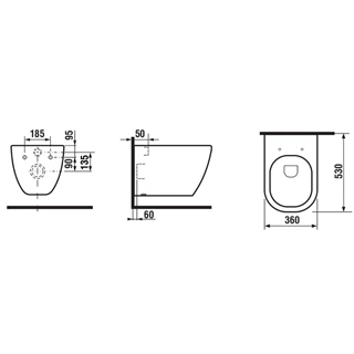 Sapho PACO RIMLESS fali WC PZ1012WR