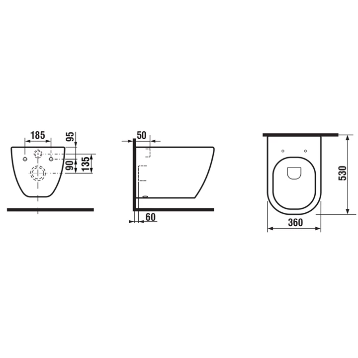 Sapho PACO RIMLESS fali WC PZ1012WR