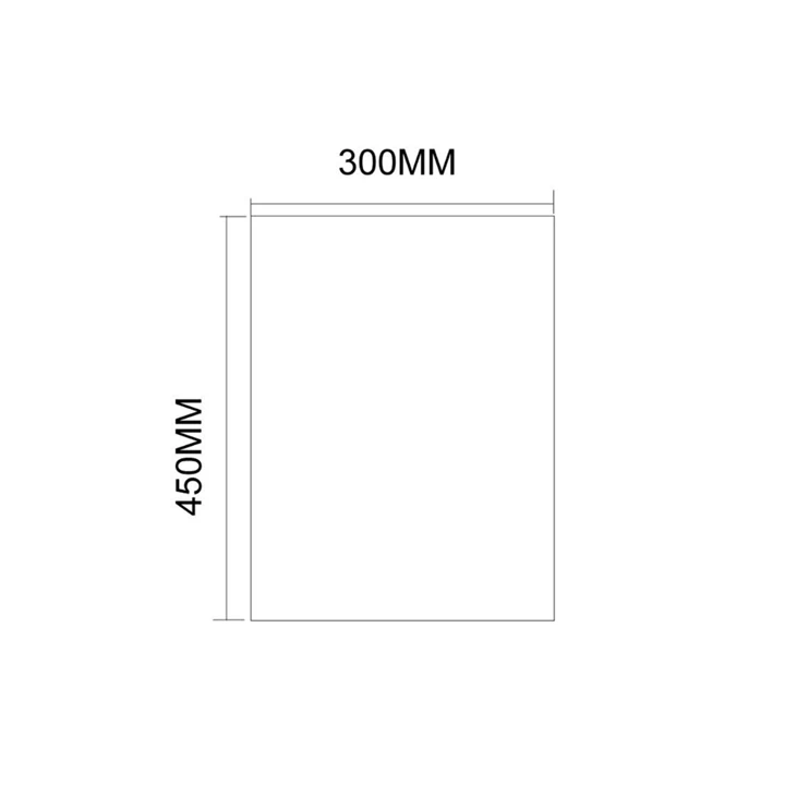 Sapho AQUALINE csiszolt tükör akasztó nélkül, 30x45cm 22490