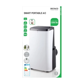 Deltaco SMART HOME SH-AC02 mobil smart klíma, 3,5W, 12000 BTU, WI-FI, hűt, 3 év garancia SH-AC02 Deltaco SMART HOME SH-AC02 mobil smart klíma, 3,5W, 12000 BTU, WI-FI, hűt, 3 év garancia SH-AC02