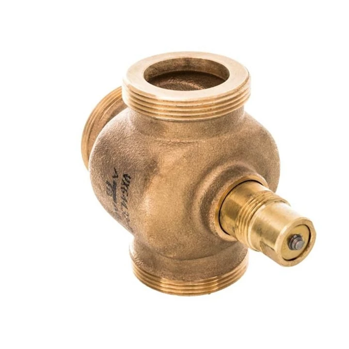 Siemens háromjáratú szelep, DN15, 1"-14, kétutú menetes szabályzószelep VXG44.15-4