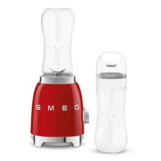 Smeg Egyszemélyes turmixgép, 50-es évek retro design, 0,6 liter, 300 w, 2 fokozat, piros PBF01RDEU