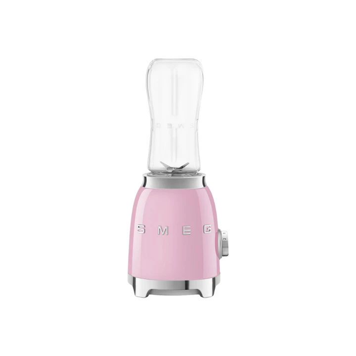 Smeg Egyszemélyes turmixgép, 50-es évek retro design, 0,6 liter, 300 w, 2 fokozat, rózsaszín PBF01PKEU